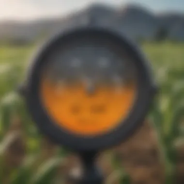Impact of Temperature Regulation on Crop Yields Graph depicting temperature regulation effects on crop yields