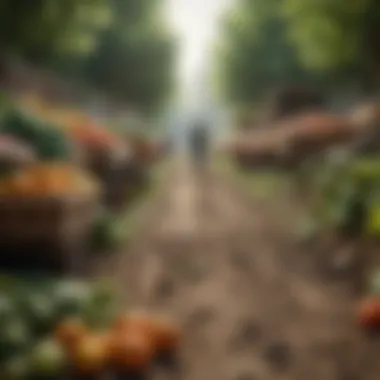 Understanding the Environmental Footprint of Food An infographic depicting the environmental impact of food production.