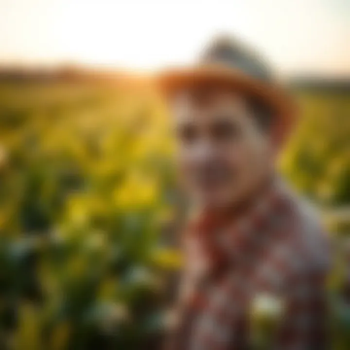 A field demonstrating the application of allyl heptanoate in crop management