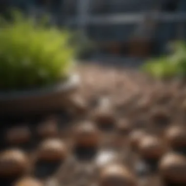 Sustainable Practices in Aquaponics Sustainable aquaponics design featuring clay pebbles
