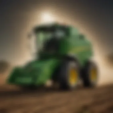 Efficient Compact Design of John Deere Round Baler Compact design of the John Deere round baler showcasing its efficiency