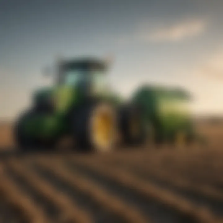 Comparison chart illustrating features of John Deere baler against competitors