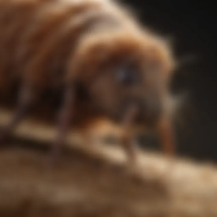 A close-up of a tick on a dog's fur, highlighting the importance of tick prevention.