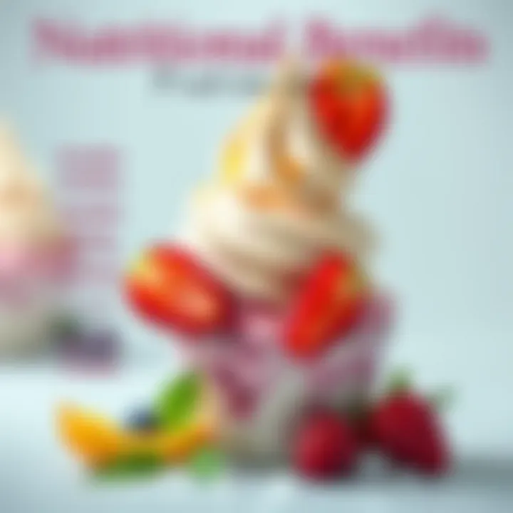 Nutritional Benefits of Fruit Ice Cream Nutritional chart highlighting the benefits of fruit-based ice cream