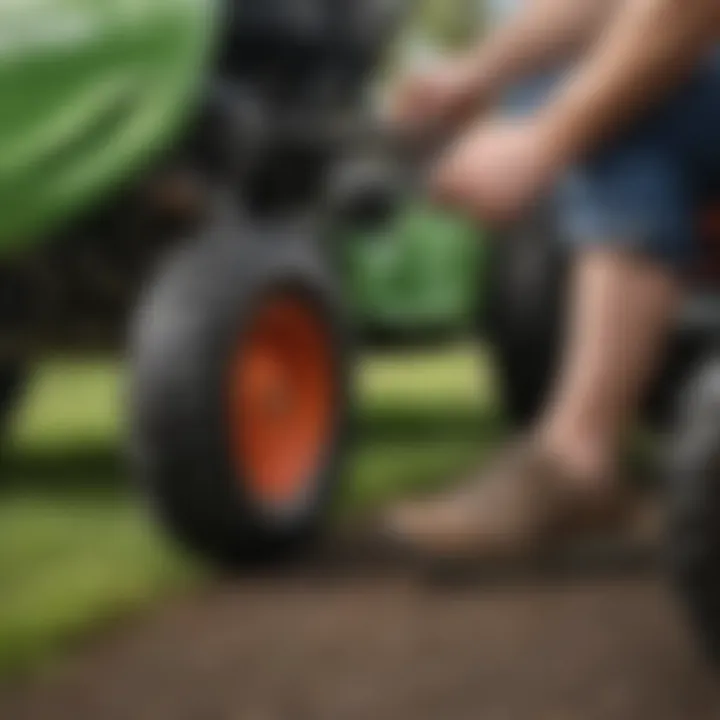 Common troubleshooting issues related to lawn mower foot throttles.