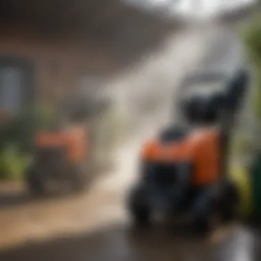 Different types of pressure washers used in horticulture