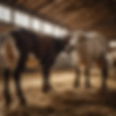 User interacting with the Udderly EZ Goat Milker in a barn setting