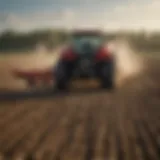 Anhydrous fertilizer application in a field