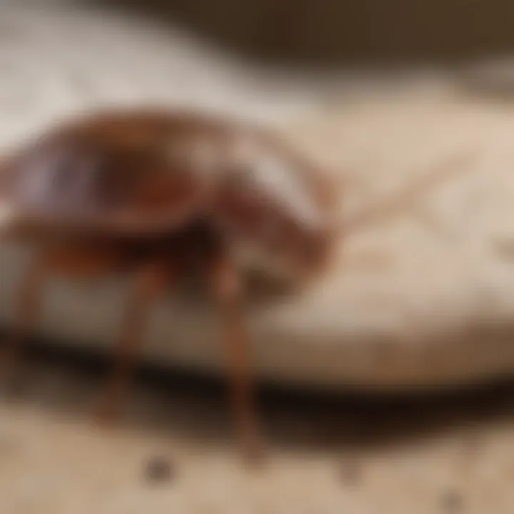 Infographic illustrating signs of a bed bug infestation