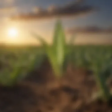 Case study depiction illustrating the impact of Buhner's Needle on crop efficiency