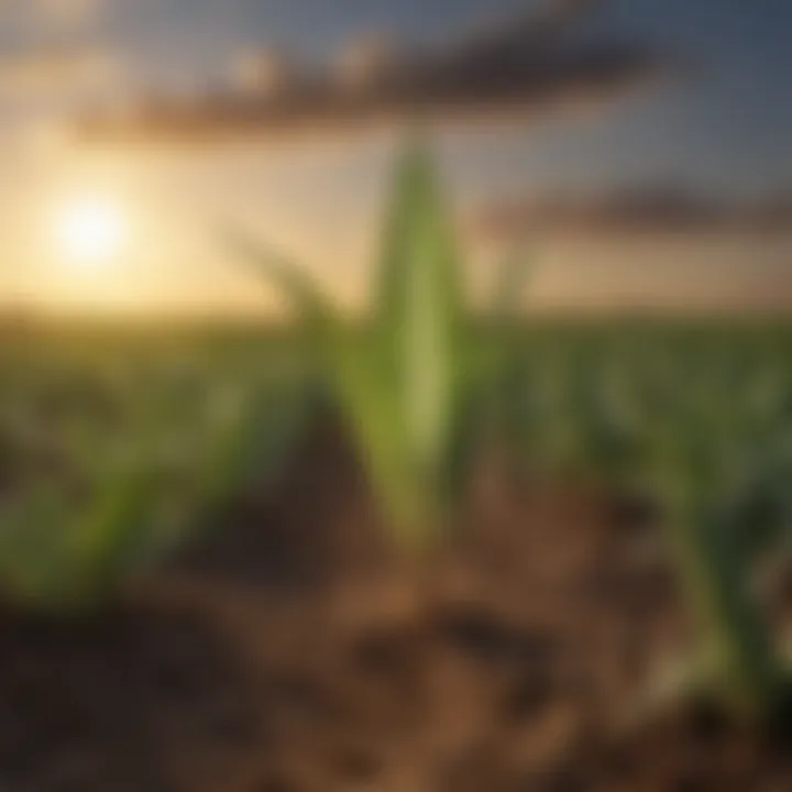 Case study depiction illustrating the impact of Buhner's Needle on crop efficiency