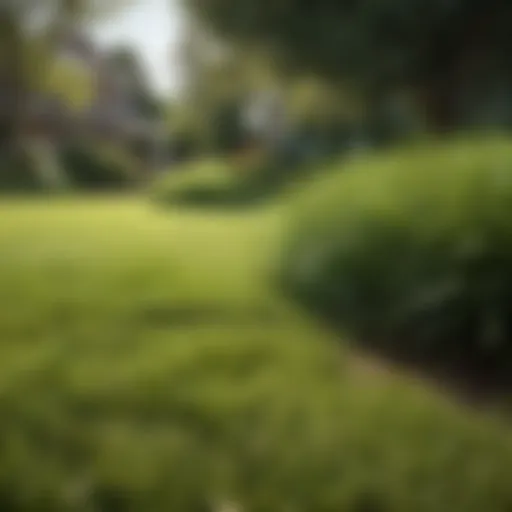 A vibrant Zoysia grass lawn showcasing its lush green color