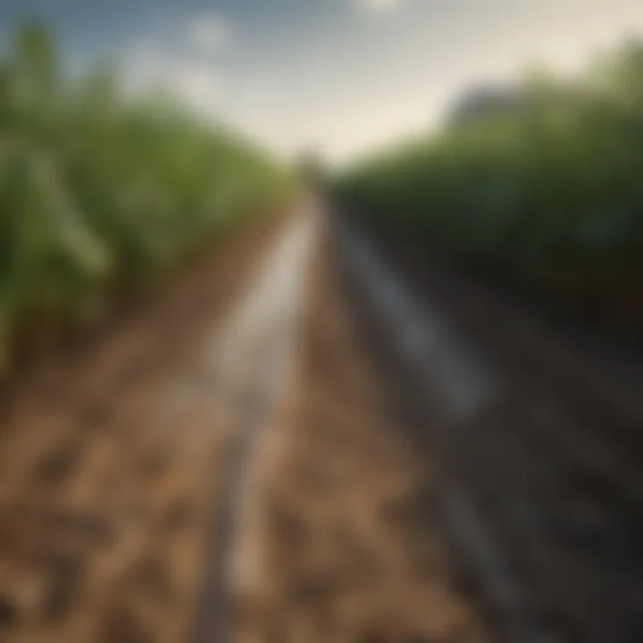 Graph representing the impact of nutrient management on crop yield