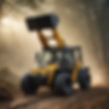 Compact JCB mini telehandler showcasing its robust design