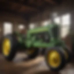 Historical John Deere equipment in Florence, Alabama