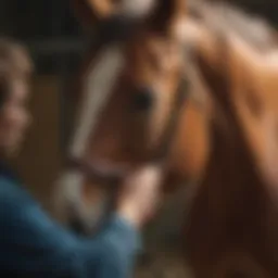 Horse receiving Panacur 5 Day Wormer treatment