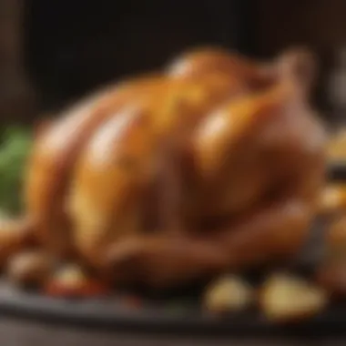 Juicy Roasted Chicken at Ideal Doneness Juicy roasted chicken showcasing ideal doneness