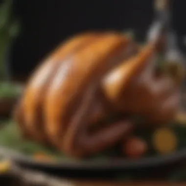 Perfectly Cooked Turkey with Herbs Plate of perfectly cooked turkey with herbs