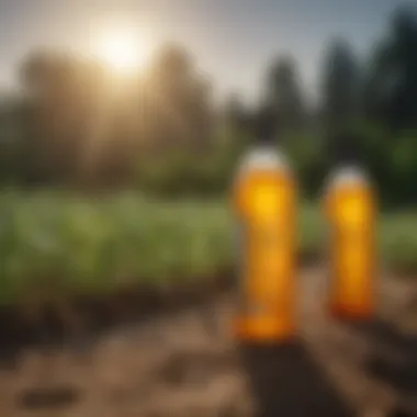 Pre-Emergent Herbicide Formulations Detailed view of various pre-emergent herbicide formulations