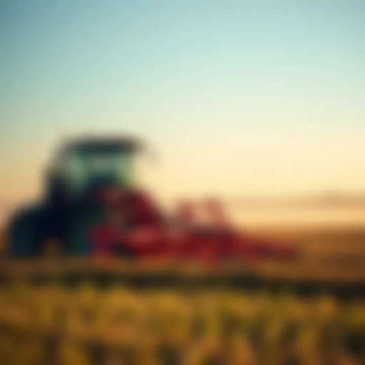 Operational Efficiency in Agriculture Pro fusion blades in action on a modern agricultural field