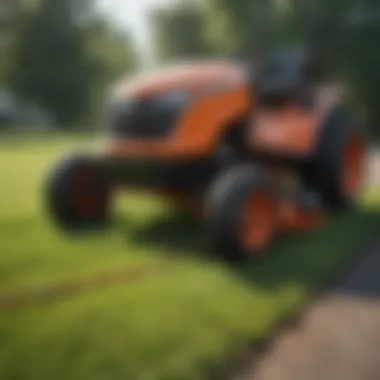 Installation of a PTO cable on a mower