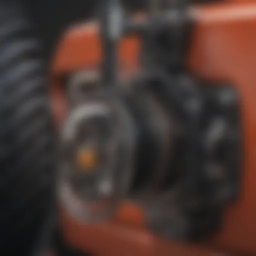 PTO cable mechanism in a riding mower