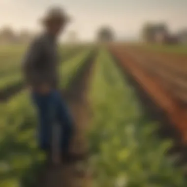 Vibrant fields cultivated by immigrant farm workers