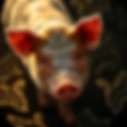 Diagram illustrating the transmission routes of salmonellosis in pigs