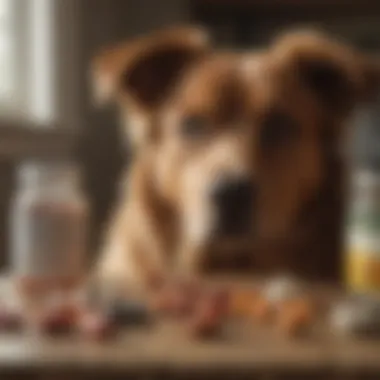 Alternatives to Steroids for Dogs Natural supplements displayed next to conventional medications