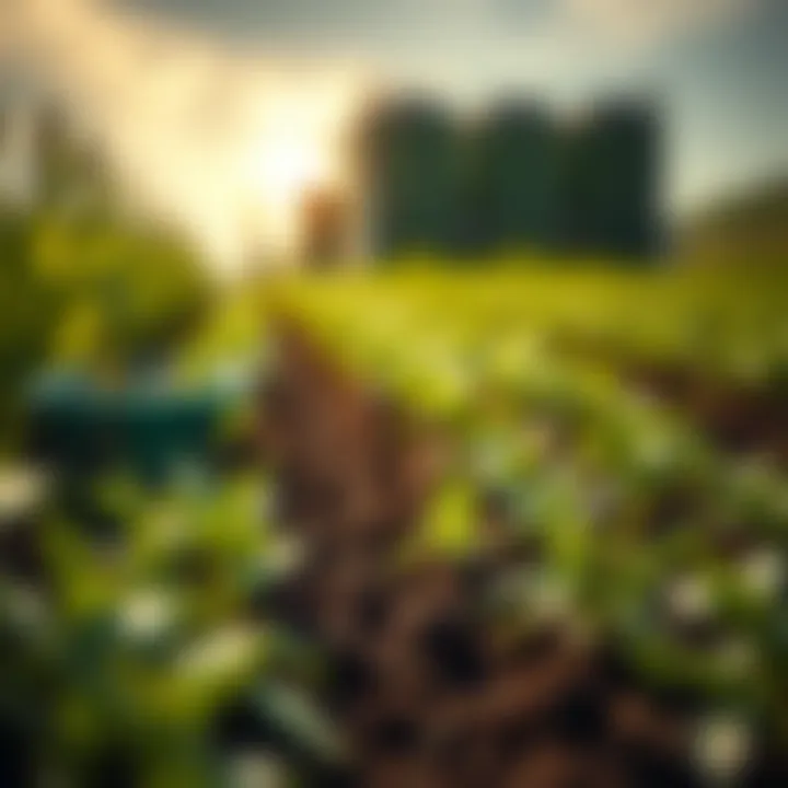 Visualization of high crop yield with humic acid application