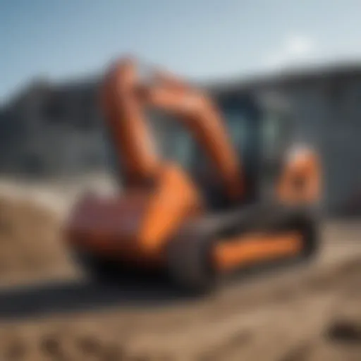 Kubota skid steer on a construction site