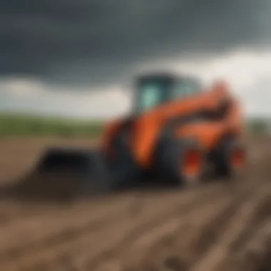 Kubota Skid Steer Enhancing Farm Operations Kubota skid steer working on a farm