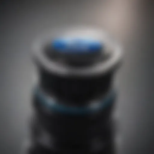 Close-up view of Ford Focus windshield wiper fluid cap showing features