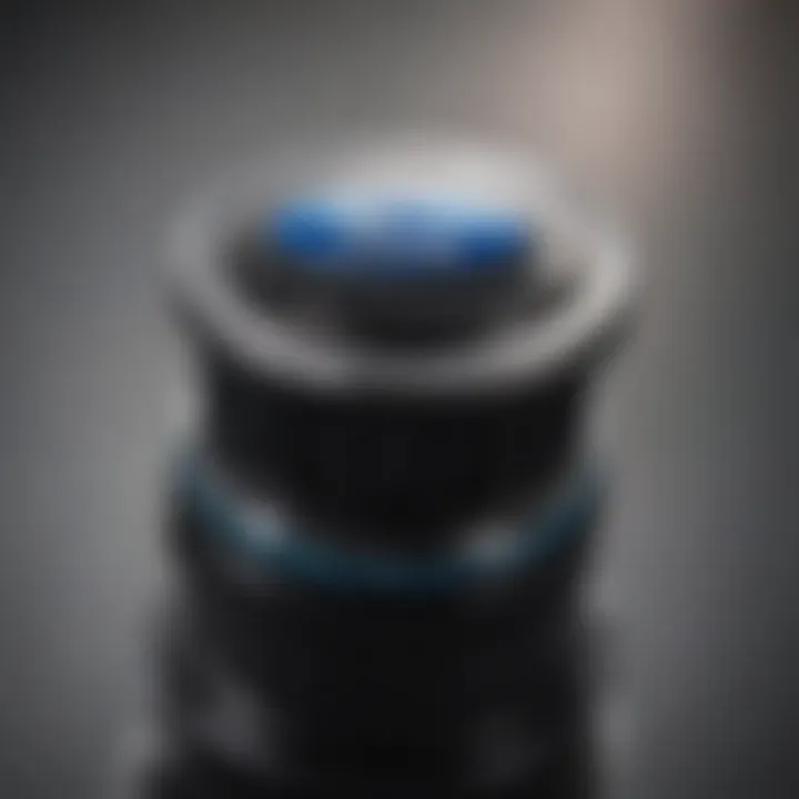 Close-up view of Ford Focus windshield wiper fluid cap showing features