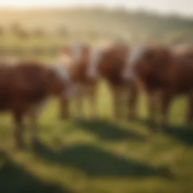 Lewis cattle oiler in a pasture with livestock interacting with it