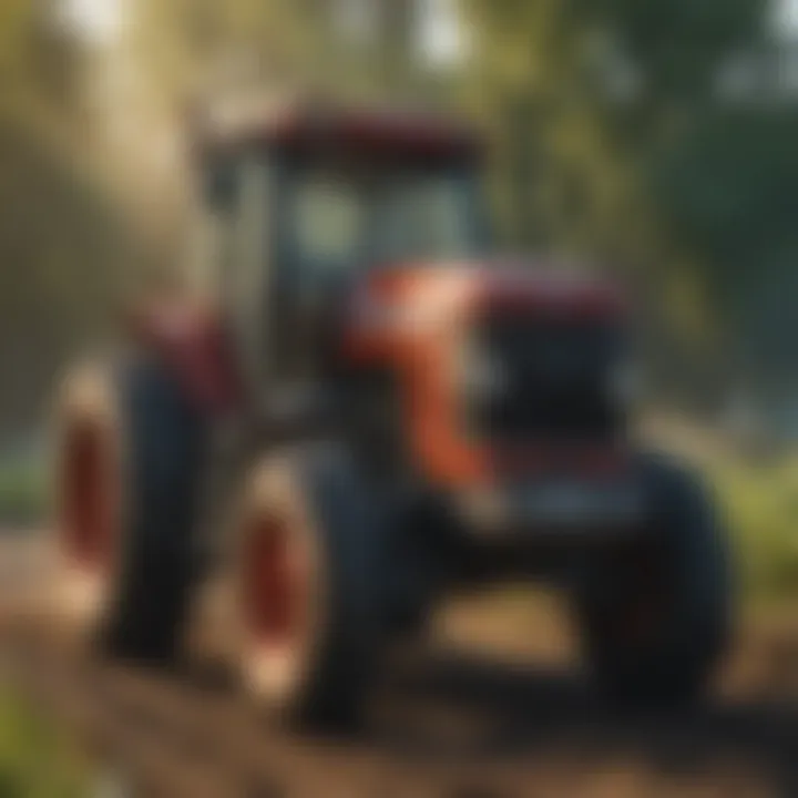 Tractor financing calculator interface showcasing various input options