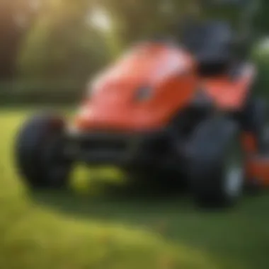 Safety gear for operating a stand-on riding lawn mower