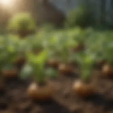 Cultivation Techniques for Tuber Plants Infographic on tuber plant cultivation methods