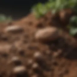 Clay rocks enhancing soil structure