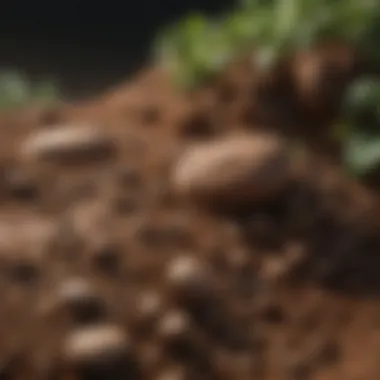 Clay rocks enhancing soil structure