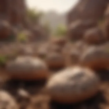 Sustainable farming practices with clay rocks