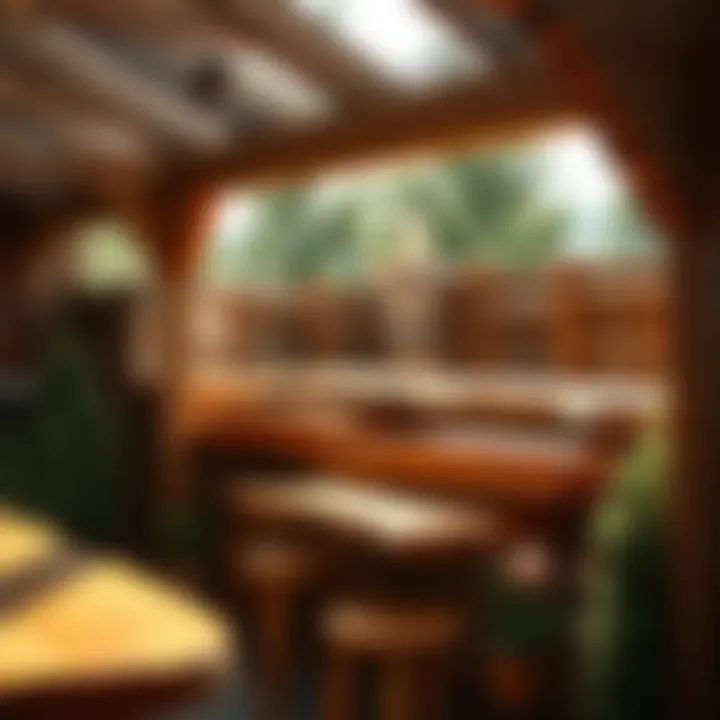 Diverse Wood Types for Landscaping Applications Showcase of various wood types suitable for landscaping