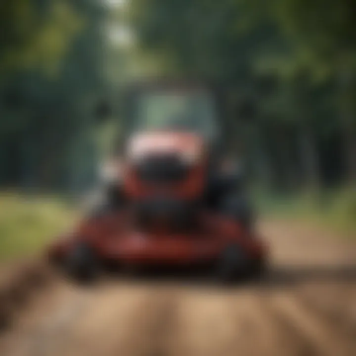 Ventrac Zero Turn Mower navigating through uneven terrain