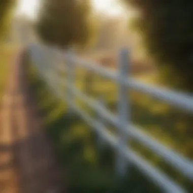 Aesthetic appeal of vinyl fencing in a rural setting