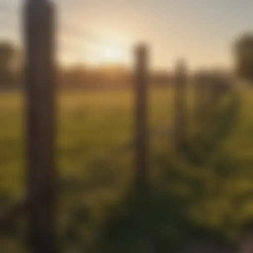 Durable vinyl farm fencing installed around a pasture
