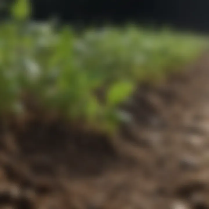 Healthy soil profile indicating improved soil health through MSM application.
