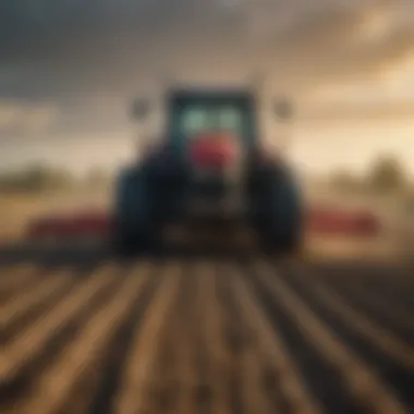 A field showcasing minimal tillage practices