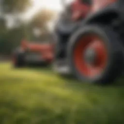 Close-up of Yard Machines Zero Turn mower controls