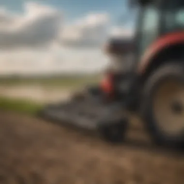 Yetter opener in action in a crop field