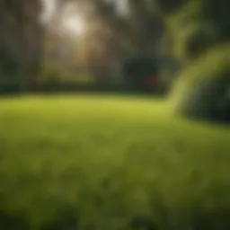 Lush Zoysia grass lawn in a Florida backyard